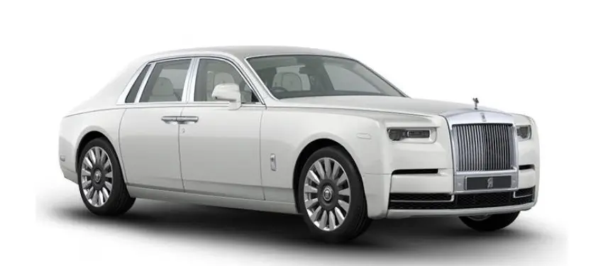 white rolls royce phantom